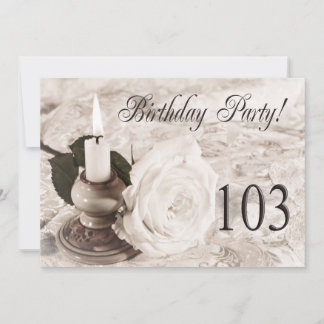 Einladung zum Geburtstag 103 Jahre alt