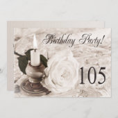 Einladung zum Geburtstag 105 Jahre alt (Vorne/Hinten)