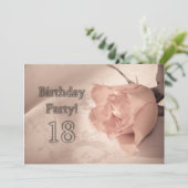 Einladung zum Geburtstag 18 Jahre alt (Stehend Vorderseite)