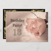 Einladung zum Geburtstag 18 Jahre alt (Vorne/Hinten)