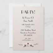 Einladung zum Geburtstag 20 Jahre alt (Rückseite)