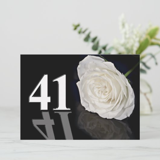 Einladung zum Geburtstag 41 Jahre alt (Stehend Vorderseite)