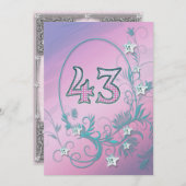 Einladung zum Geburtstag 43 Jahre alt (Vorne/Hinten)