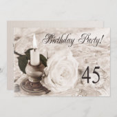 Einladung zum Geburtstag 45 Jahre alt (Vorne/Hinten)