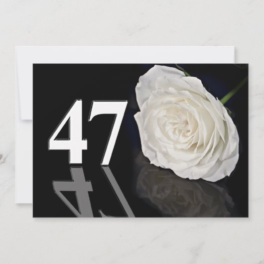 Einladung zum Geburtstag 47 Jahre alt (Vorderseite)