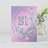 Einladung zum Geburtstag 51 Jahre alt (Stehend Vorderseite)