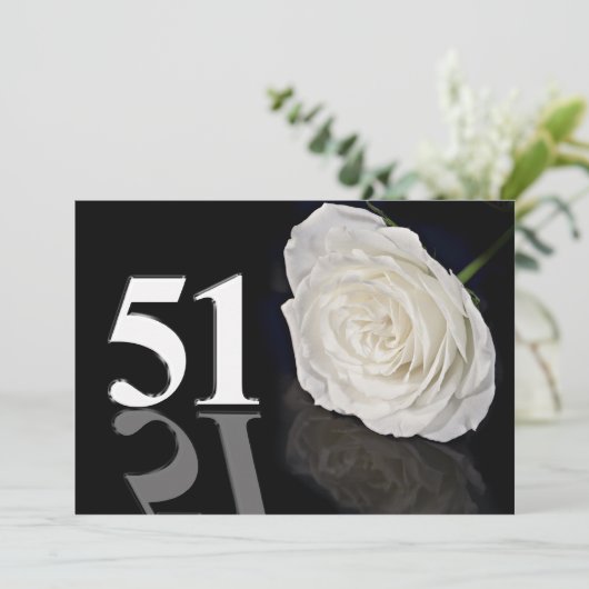 Einladung zum Geburtstag 51 Jahre alt (Stehend Vorderseite)