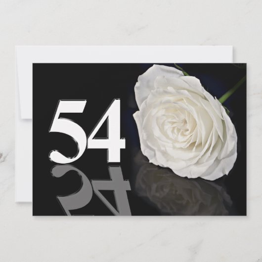 Einladung zum Geburtstag 54 Jahre alt (Vorderseite)