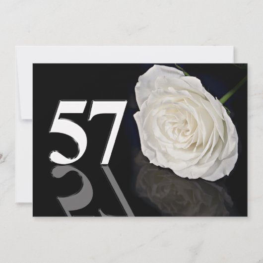 Einladung zum Geburtstag 57 Jahre alt (Vorderseite)
