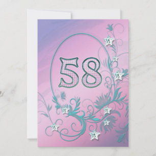 Einladung zum Geburtstag 58 Jahre alt