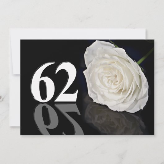 Einladung zum Geburtstag 62 Jahre alt (Vorderseite)