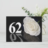 Einladung zum Geburtstag 62 Jahre alt (Stehend Vorderseite)