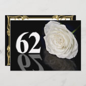 Einladung zum Geburtstag 62 Jahre alt (Vorne/Hinten)