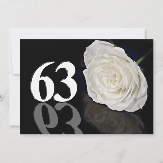 Einladung zum Geburtstag 63 Jahre alt (Vorderseite)