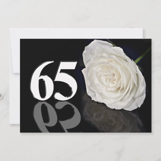 Einladung zum Geburtstag 65 Jahre alt (Vorderseite)