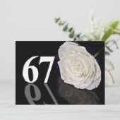 Einladung zum Geburtstag 67 Jahre alt (Stehend Vorderseite)