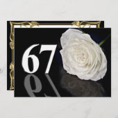 Einladung zum Geburtstag 67 Jahre alt (Vorne/Hinten)