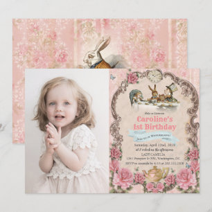 EINLADUNG ZUM GEBURTSTAG - Alice im Wunderland für