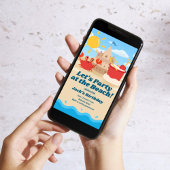 Einladung zum Geburtstag am Strand