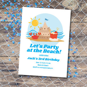 Einladung zum Geburtstag am Strand