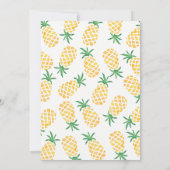 Einladung zum Geburtstag | Ananas (Rückseite)