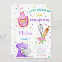 Einladung zum Geburtstag backen