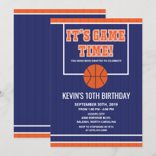 EINLADUNG ZUM GEBURTSTAG - Basketball für jedes Al