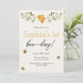 Einladung zum Geburtstag "Bee Day" (Stehend Vorderseite)