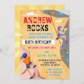 Einladung zum Geburtstag beim Personal Rock Climbi (Vorne/Hinten)