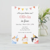 Einladung zum Geburtstag, bist du bei mir? (Stehend Vorderseite)