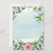 Einladung zum Geburtstag botanischer Eukalyptus (Rückseite)