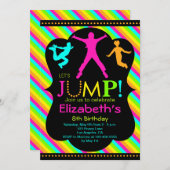 Einladung zum Geburtstag - Bounce House Trampolin (Vorne/Hinten)