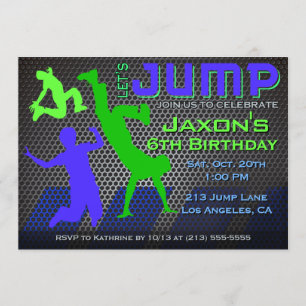 Einladung zum Geburtstag - Bounce House Trampolin