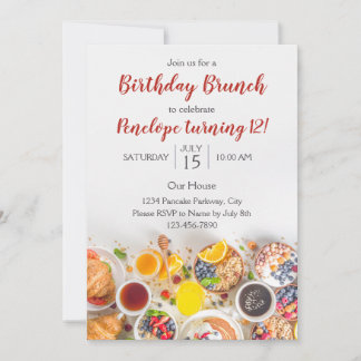 Einladung zum Geburtstag Brunch