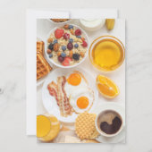 Einladung zum Geburtstag Brunch (Rückseite)