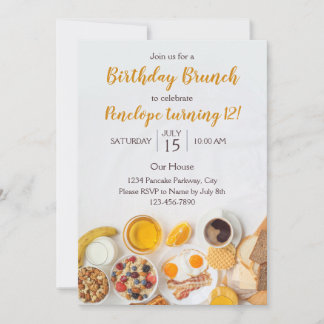 Einladung zum Geburtstag Brunch