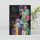 Einladung zum Geburtstag, Classy Girl's Party (Stehend Vorderseite)