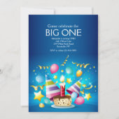 Einladung zum Geburtstag Cupcake (Vorderseite)