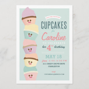 Einladung zum Geburtstag // Cupcake Party