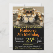 Einladung zum Geburtstag der Spinne (Vorderseite)