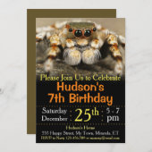 Einladung zum Geburtstag der Spinne (Vorne/Hinten)