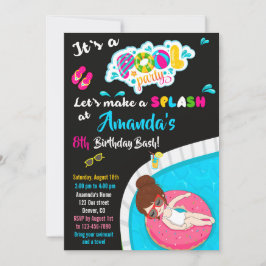 Einladung zum Geburtstag der Wasserrutsche Schwimm