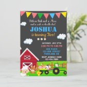 Einladung zum Geburtstag des Bauernhofs Barnyard z (Stehend Vorderseite)