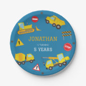 Einladung zum Geburtstag des Baukasten Pappteller (Vorderseite)