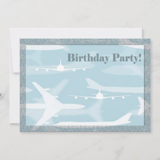 Einladung zum Geburtstag des Flugzeugs (Vorderseite)