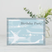 Einladung zum Geburtstag des Flugzeugs (Stehend Vorderseite)