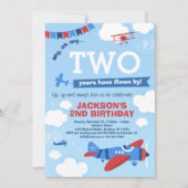 Einladung zum Geburtstag des Flugzeugs (Vorderseite)