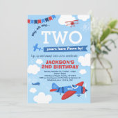 Einladung zum Geburtstag des Flugzeugs (Stehend Vorderseite)