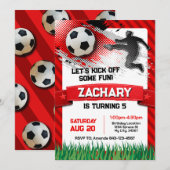 Einladung zum Geburtstag des Fußballs RED (Vorne/Hinten)