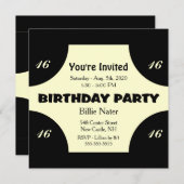 Einladung zum Geburtstag des gelben Jahres (Vorne/Hinten)